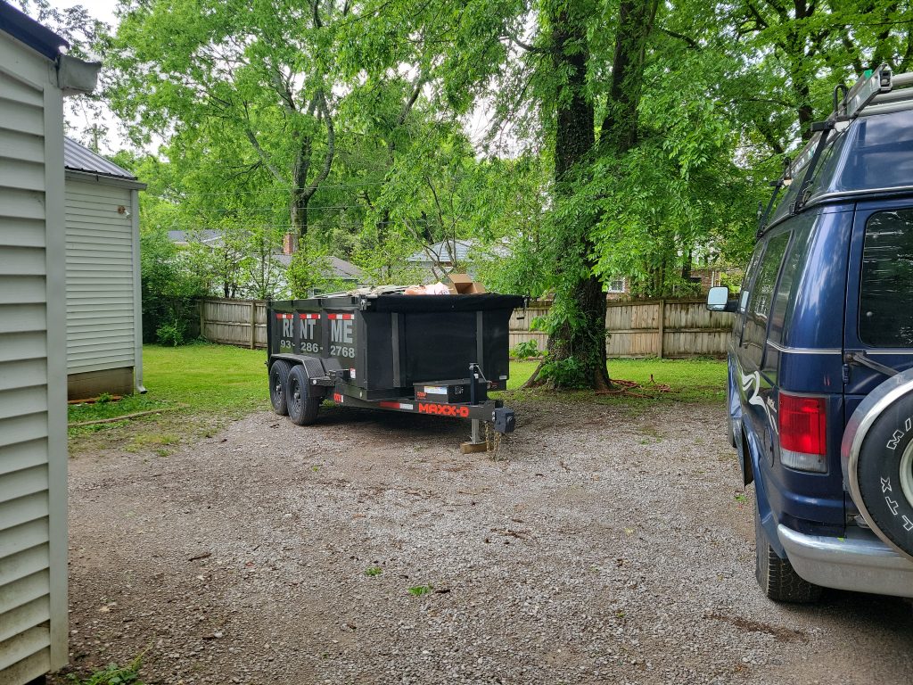 Dumpster Rental Columbia TN on a jobsite